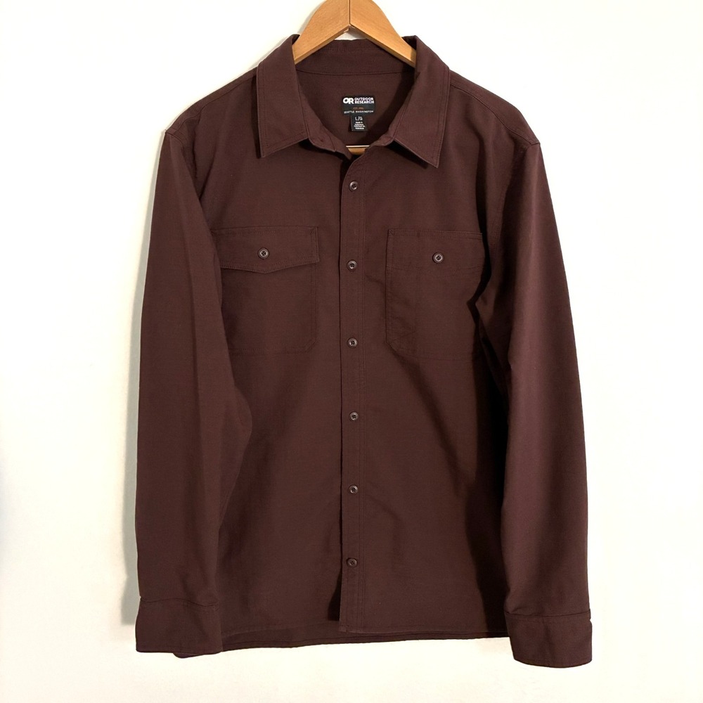 Outdoor Research Chehalis Shirt Mens Size L Button Up Work Ripstop Gorpcore